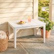 Table basse Calena jardin extérieur résistante crème