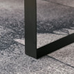 Table basse Montay avec tiroir et étagère bois métal gris foncé