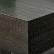 Table basse Montay avec tiroir et étagère bois métal gris foncé