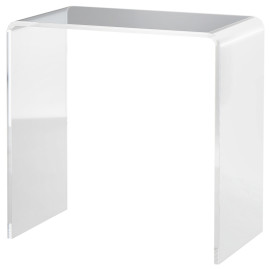 Table basse Enin acrylique design U transparent