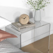 Table basse Enin acrylique design U transparent