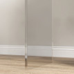 Table basse Enin acrylique design U transparent