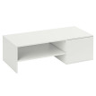 Emon Table basse relevable avec rangement moderne Blanc