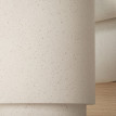 Table d'appoint Perin imitation béton intérieur extérieur crème