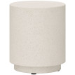 Table d'appoint Perin imitation béton intérieur extérieur crème