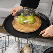 Orot Tables d’appoint scandinaves empilables avec rangement Noir