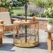 Table d'appoint Corac rotin acacia teck