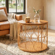 Table d'appoint Corac rotin acacia teck