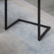 Table d'appoint Celrios industrielle gigogne marron et noir