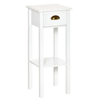 Cora table d appoint moderne blanche
