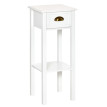 Cora table d appoint moderne blanche