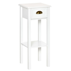 Cora table d appoint moderne blanche