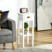 Cora table d appoint moderne blanche