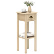 Table d'appoint Amenven table canapé tiroir étagère bois naturel