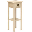 Table d'appoint Amenven table canapé tiroir étagère bois naturel