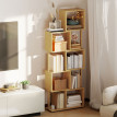 Bibliothèque Helon design asymétrique bambou naturel