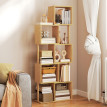 Bibliothèque Helon design asymétrique bambou naturel