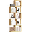 Bibliothèque Helon design asymétrique bambou naturel