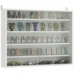 Vitrine murale Fela bois verre blanc