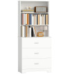 Bibliothèque Feliois rangement salon bureau blanc