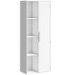Bibliothèque Teria 4 niveaux étagères réglables armoire blanc