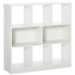 Bibliothèque mobile Melea étagères MDF blanc