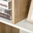 Ilum Étagère 8 niveaux salon chambre bois chêne blanc