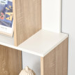 Ilum Étagère 8 niveaux salon chambre bois chêne blanc
