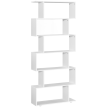 Bibliothèque Selioian étagère zig zag bois blanc