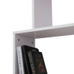 Bibliothèque Selioian étagère zig zag bois blanc