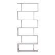 Bibliothèque Selioian étagère zig zag bois blanc