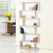 Bibliothèque Selioian étagère zig zag bois blanc