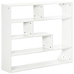Bibliothèque murale Doro étagère moderne bois blanc