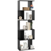 Etagère à Livres Celisena Design Moderne Bois Noir