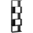 Etagère à Livres Celisena Design Moderne Bois Noir