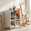 Étagère de rangement Ameo mobile réglable bureau salon Blanc