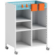 Étagère de rangement Ameo mobile réglable bureau salon Blanc