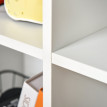 Bibliothèque Lorisian cube moderne mobile bois blanc