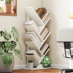 Bibliothèque Ylreven étagère arbre 7 niveaux anti basculement blanc
