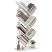 Bibliothèque Ylreven étagère arbre 7 niveaux anti basculement blanc