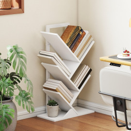 Ilial Étagère arbre bibliothèque salon chambre blanc