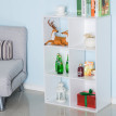 Kalisson étagère contemporaine 6 casiers bois blanc