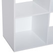 Kalisson étagère contemporaine 6 casiers bois blanc
