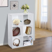 Kalisson étagère contemporaine 6 casiers bois blanc