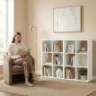 Vilos Étagère sur pied 3 niveaux étroite rangement salon bureau Blanc