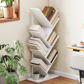 Bibliothèque Peraras étagère arbre industrielle acier blanc