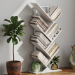 Bibliothèque Peraras étagère arbre industrielle acier blanc