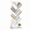 Bibliothèque Peraras étagère arbre industrielle acier blanc