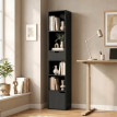 Bibliothèque Felia étagère de rangement compacte noir