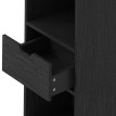 Bibliothèque Felia étagère de rangement compacte noir